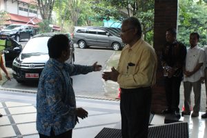 UNS Rector with the Dean of FEB UNS
