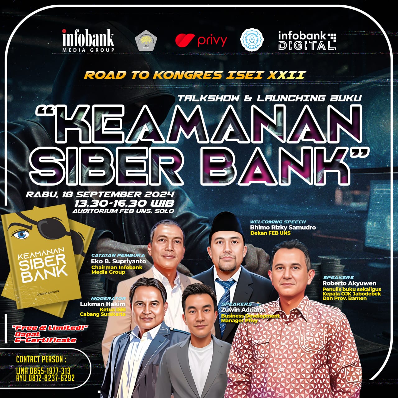 Cybersecurity in Banking Talk Show: Collaboration Among Infobank Media, FEB UNS, and ISEI