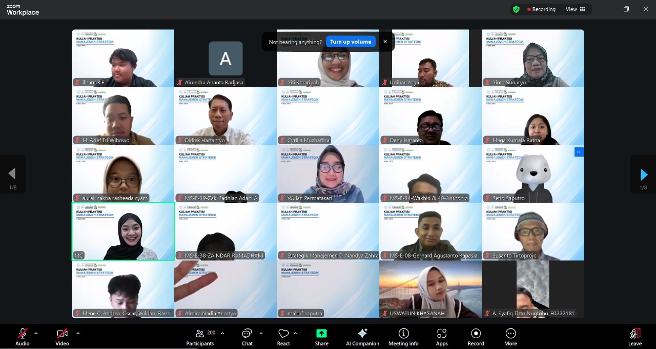 Prodi S1 Manajemen Hadirkan Praktisi di Kuliah Manajemen Strategik