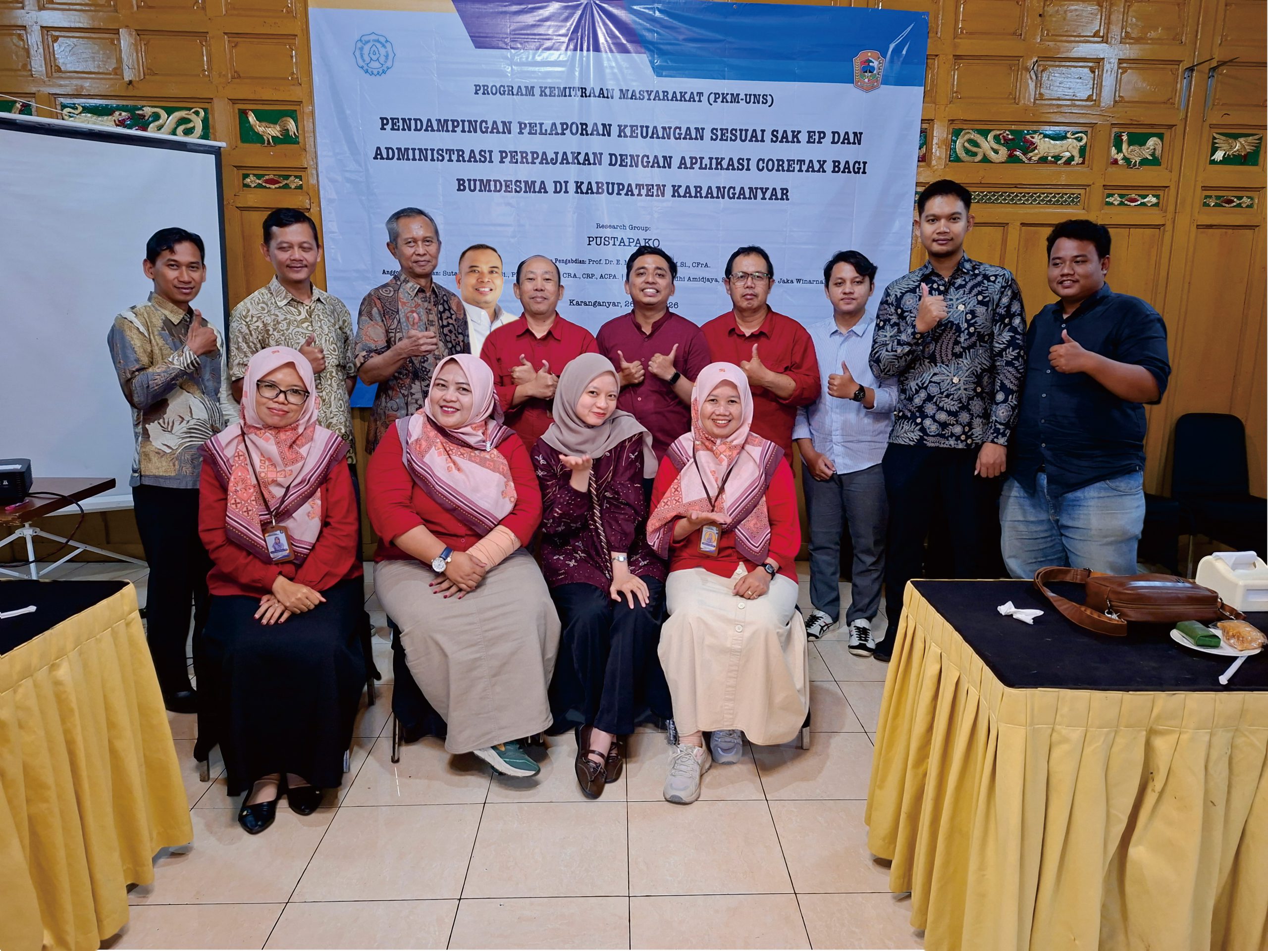 Dosen UNS Dampingi BUMDESMA Karanganyar Kelola Keuangan dan Perpajakan Sesuai Regulasi Terbaru