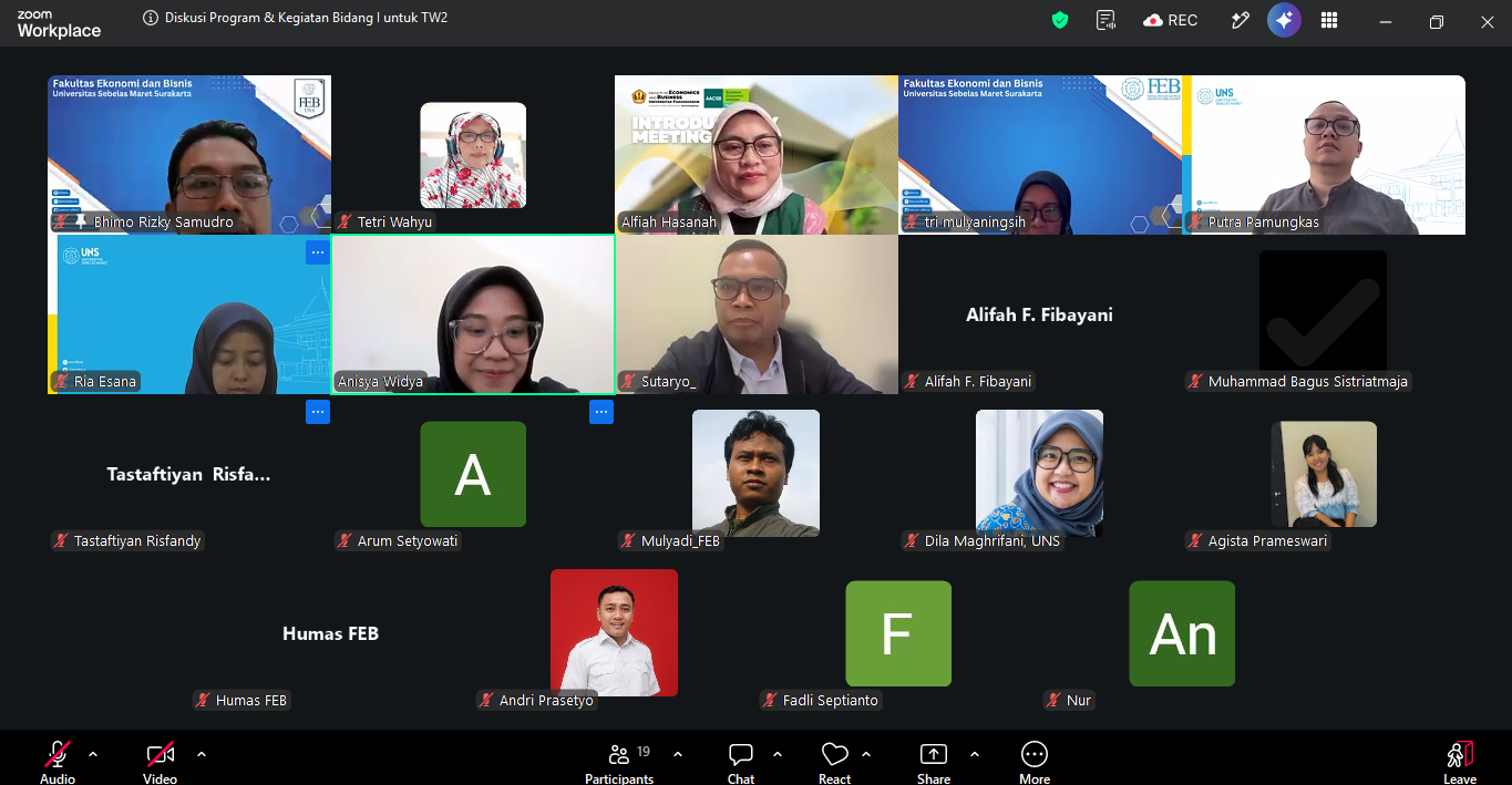FEB UNS Perkuat Persiapan Akreditasi AACSB melalui Workshop Initial Self-Evaluation Report